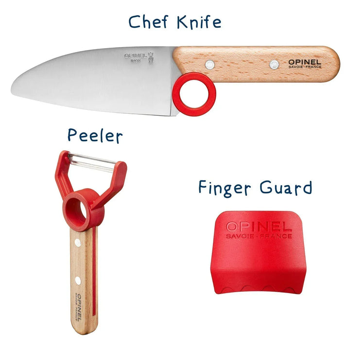 Opinel Home Le Petit Chef Complete Set - Red