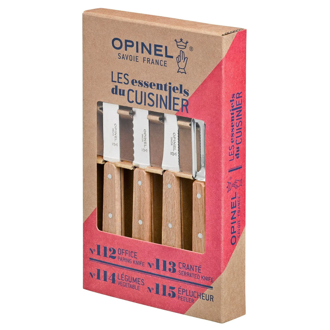Opinel Home Les Essentiels Small Kitchen Knife Set "Natural" | Opinel