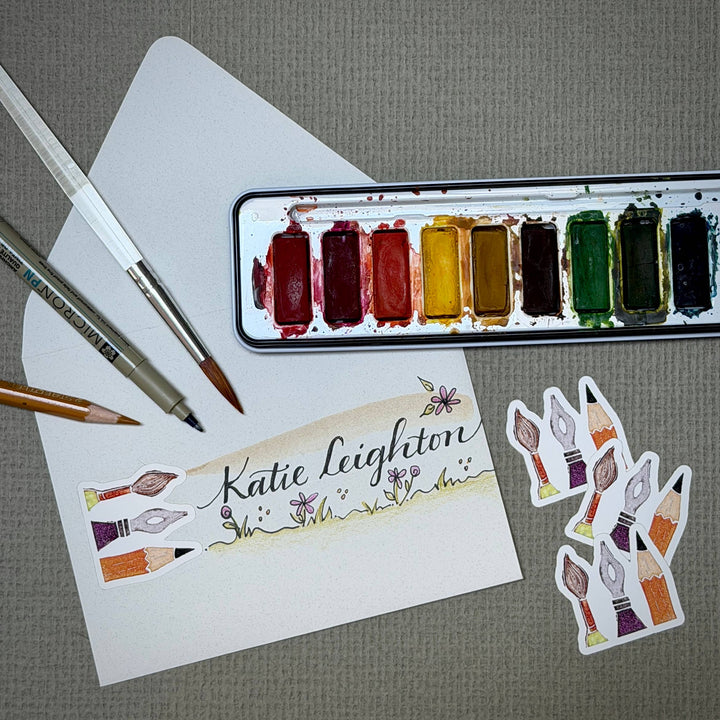 Originals Paper Art Cards CARVED Art Tools | Vinyl Sticker | 1.5x1.5