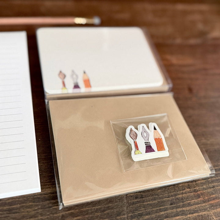 Originals Paper Art Cards CARVED Art Tools | Vinyl Sticker | 1.5x1.5