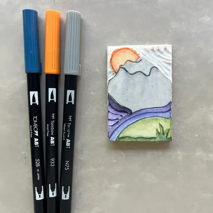 Originals Paper Art Cards Carved Mount Rainier Vinyl Sticker