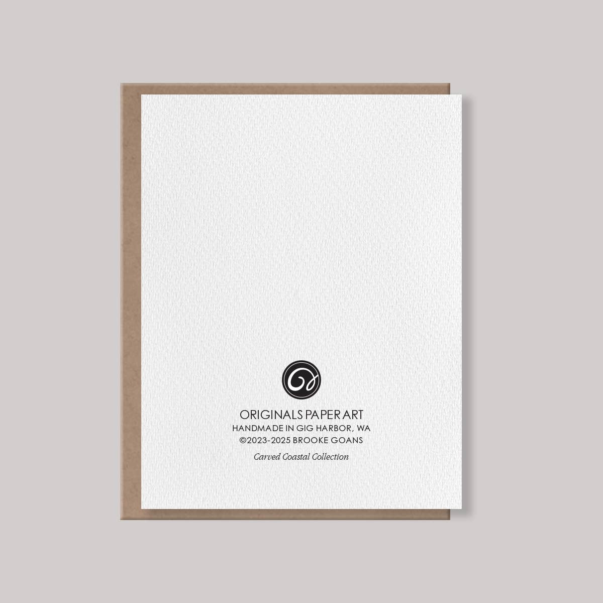 Originals Paper Art Cards CARVED Octopus Notecard | Gig Harbor