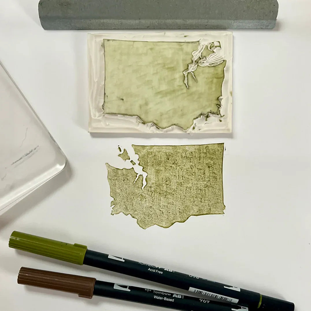 Originals Paper Art Cards Evergreen State Note Card