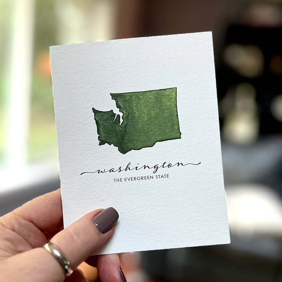 Originals Paper Art Cards Evergreen State Note Card