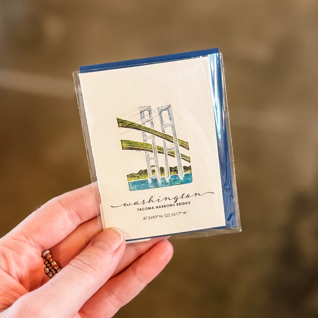 Originals Paper Art Cards Narrows Bridge Mini Notecard