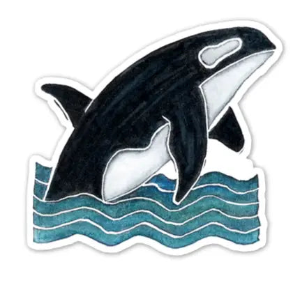 Originals Paper Art Cards Orca Whale Vinyl Sticker