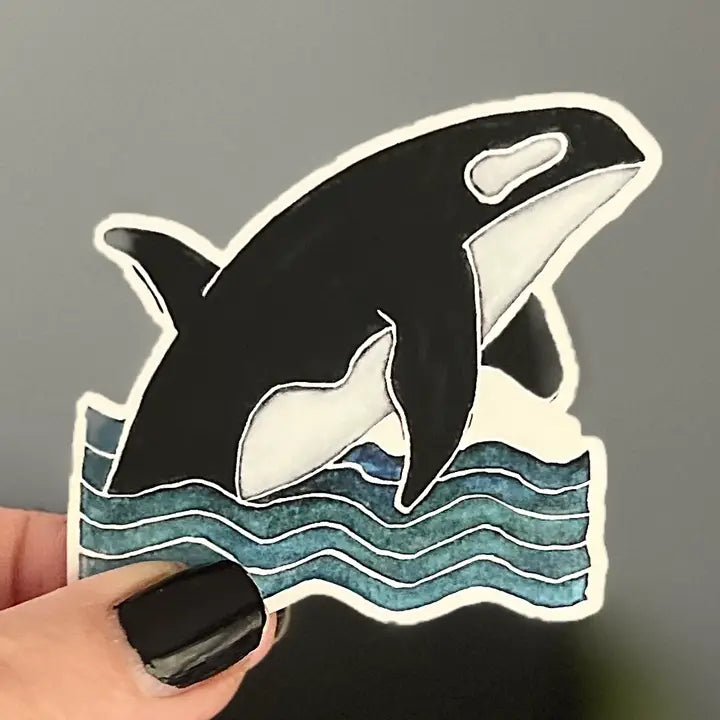 Originals Paper Art Cards Orca Whale Vinyl Sticker