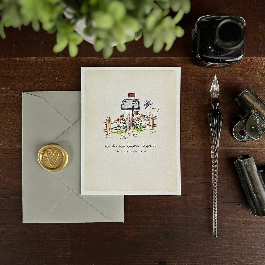 Originals Paper Art Cards Outgoing Mail Note Card | Thinking of You