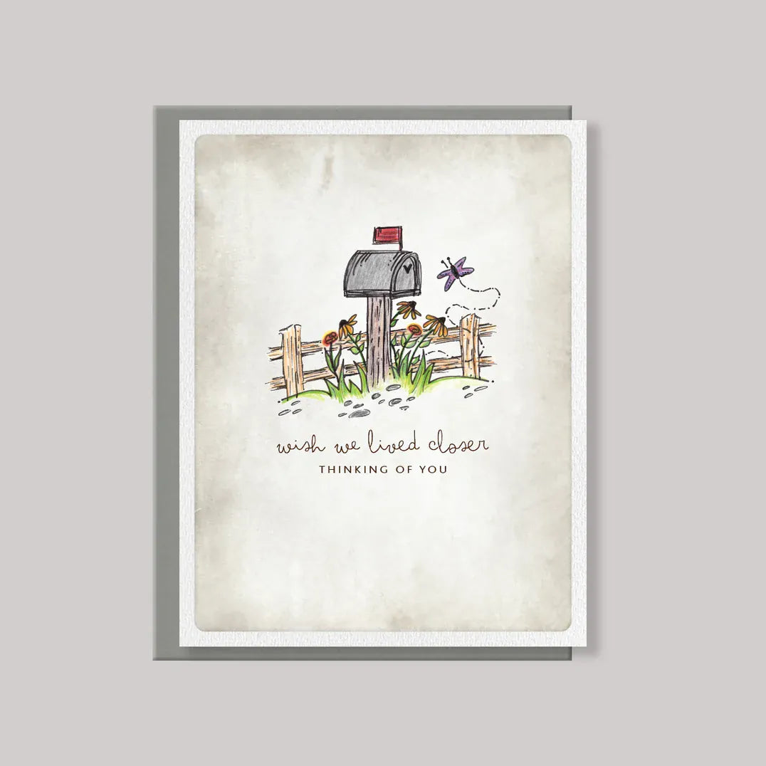 Originals Paper Art Cards Outgoing Mail Note Card | Thinking of You