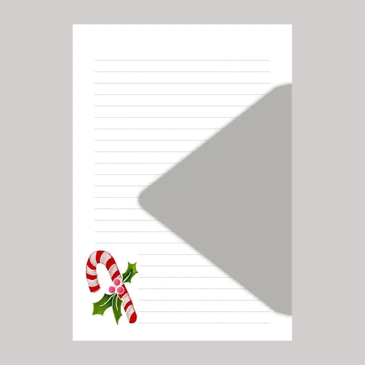 Originals Paper Art Holiday Candy Cane Stationery Set