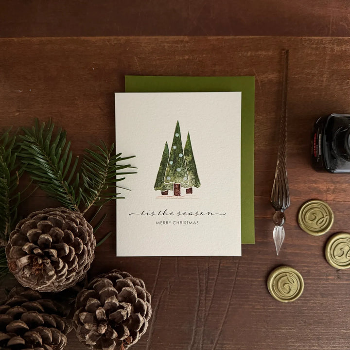 Originals Paper Art Holiday Christmas Trees Christmas Card
