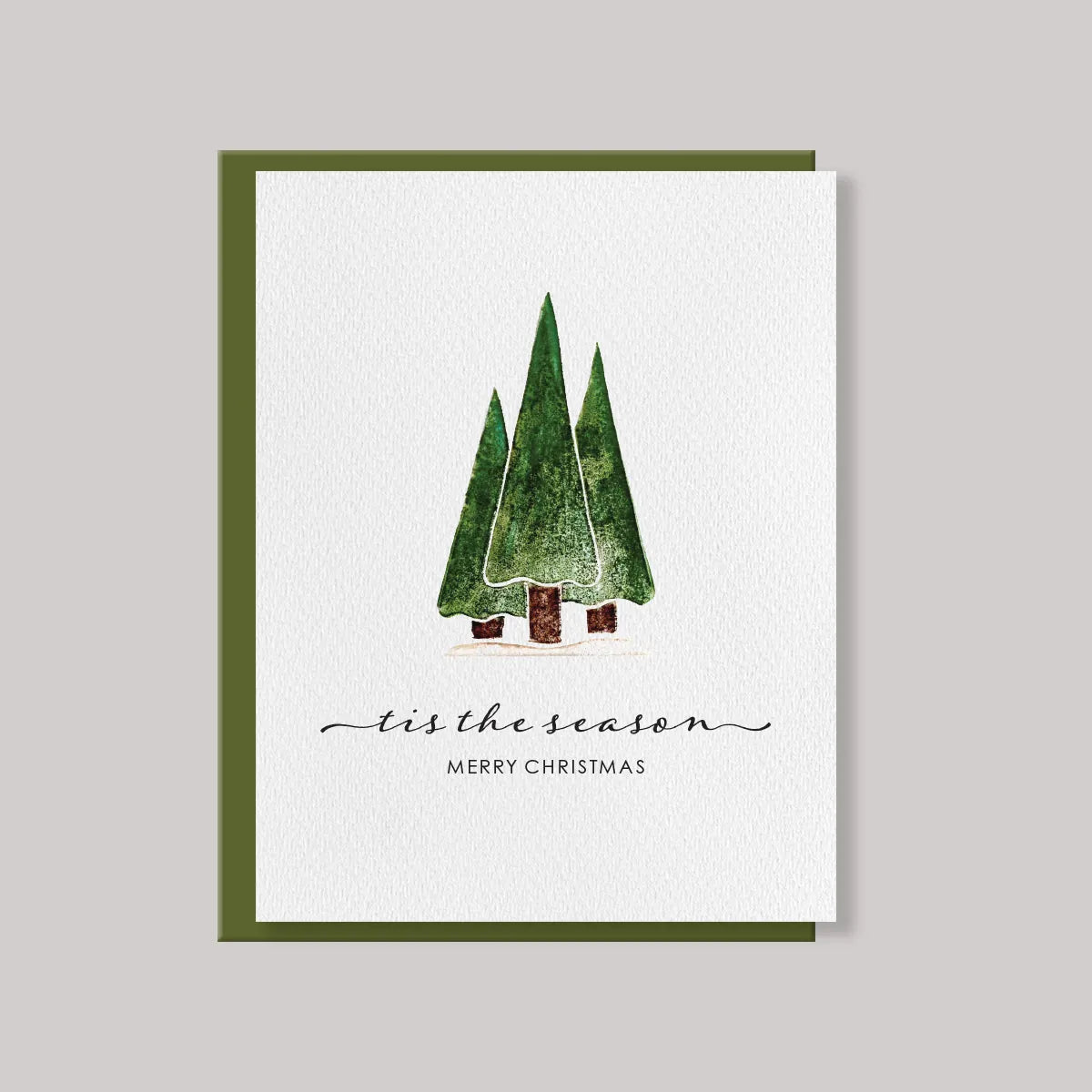 Originals Paper Art Holiday Christmas Trees Christmas Card