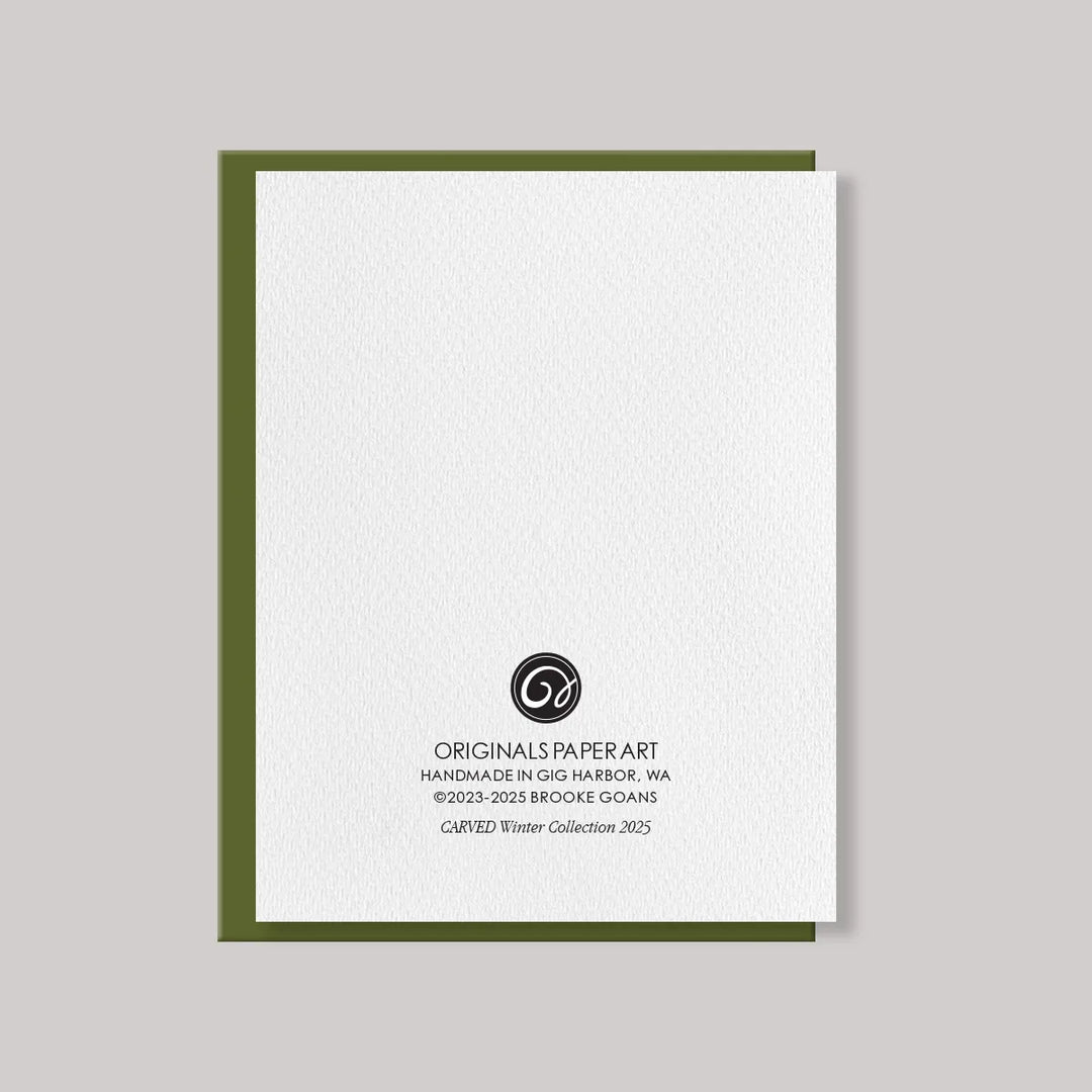 Originals Paper Art Holiday Christmas Trees Christmas Card