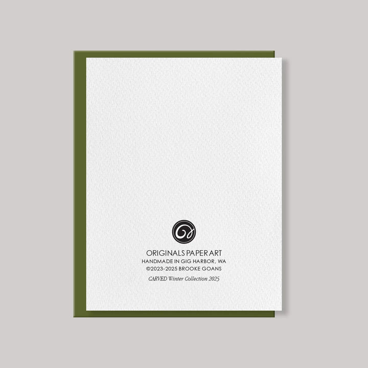 Originals Paper Art Holiday Christmas Trees Christmas Card