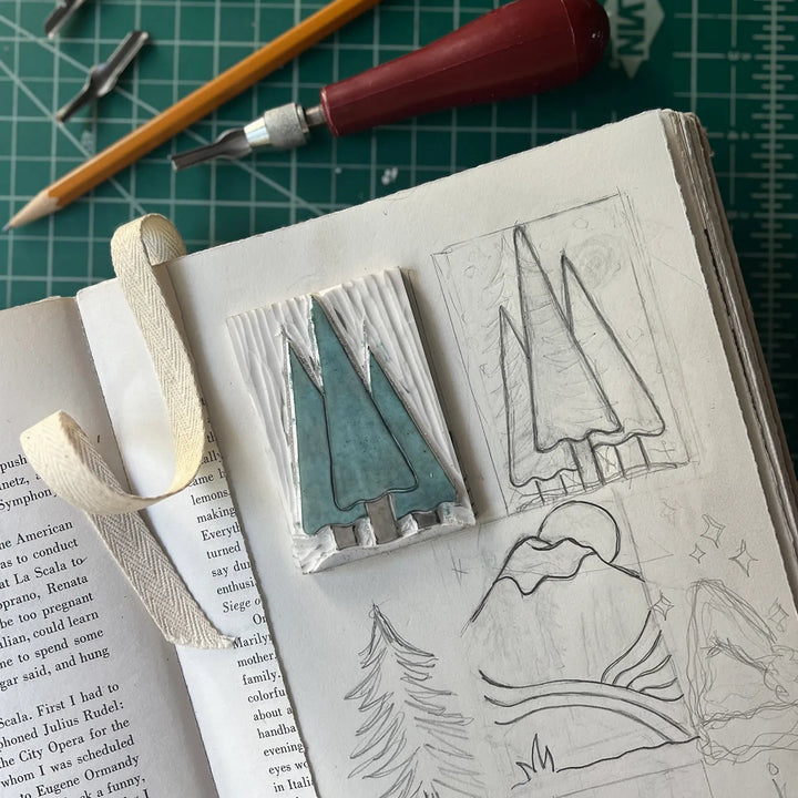 Originals Paper Art Holiday Christmas Trees Christmas Card - Box of 6