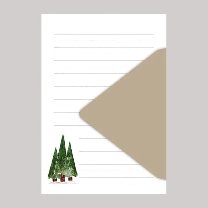 Originals Paper Art Holiday Pine Tree Stationery Set