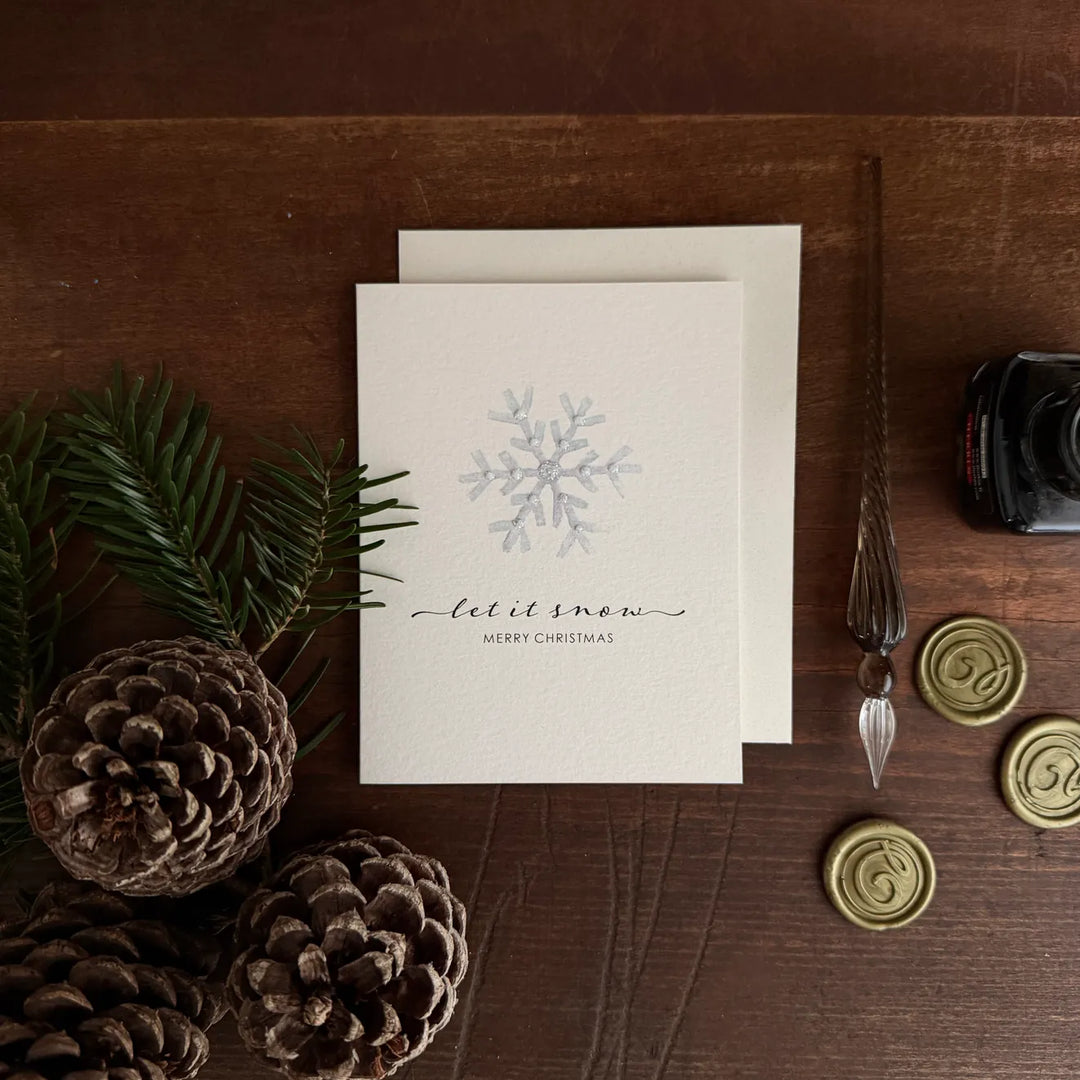 Originals Paper Art Holiday Snowflake Christmas Card