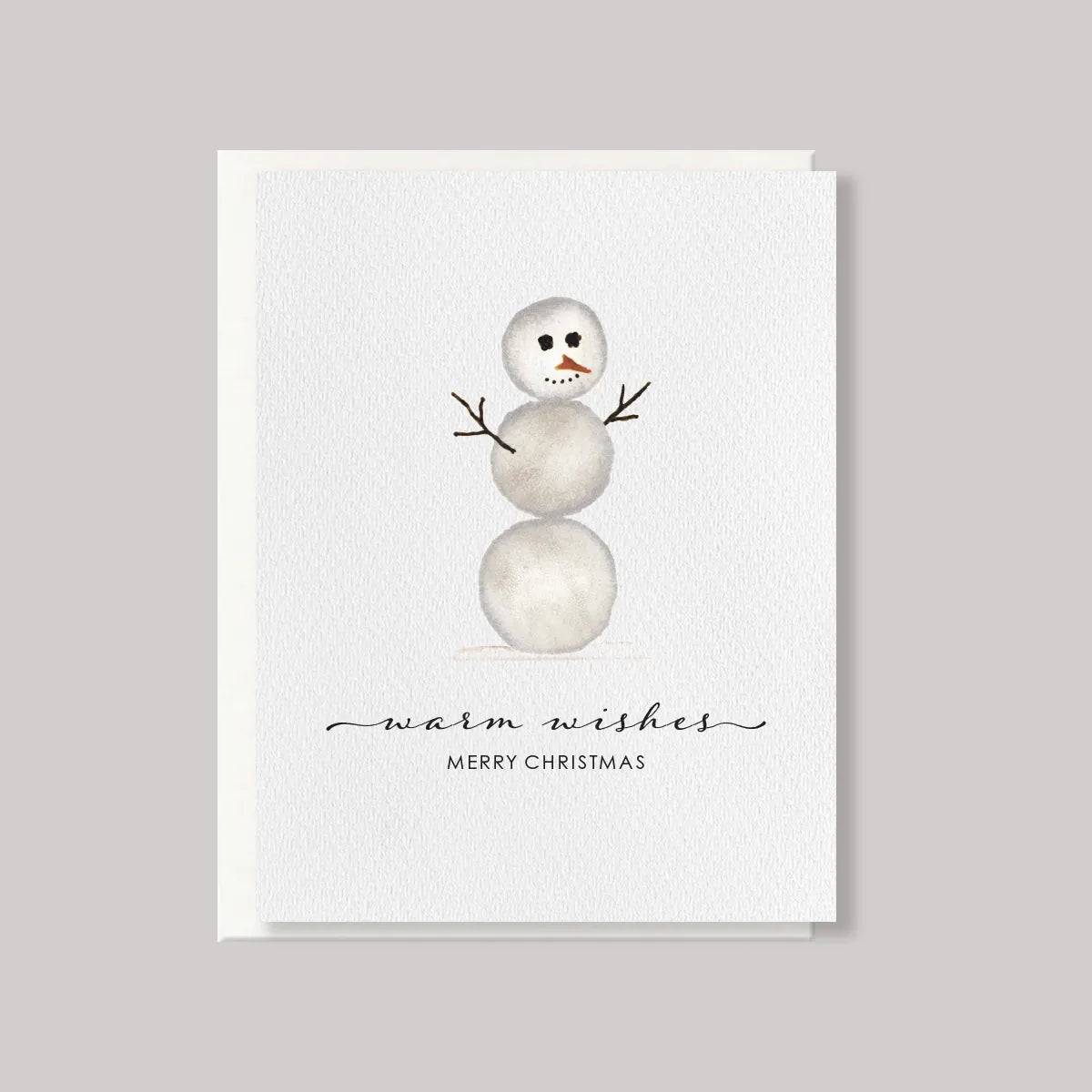 Originals Paper Art Holiday Snowman Christmas Card