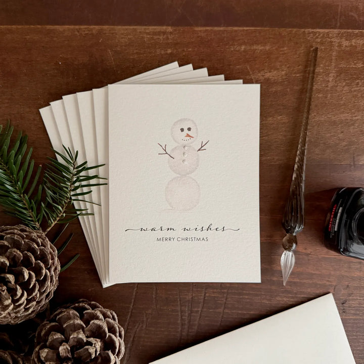 Originals Paper Art Holiday Snowman Christmas Cards - Box of 6