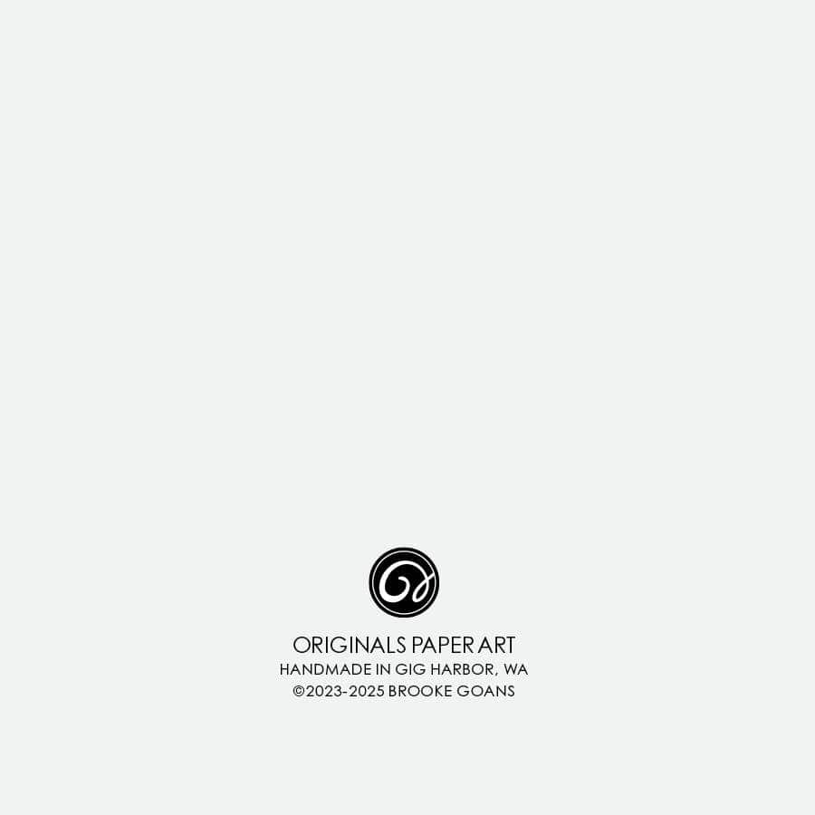 Originals Paper Art Home CARVED Octopus 7x7 Art Print | Blank