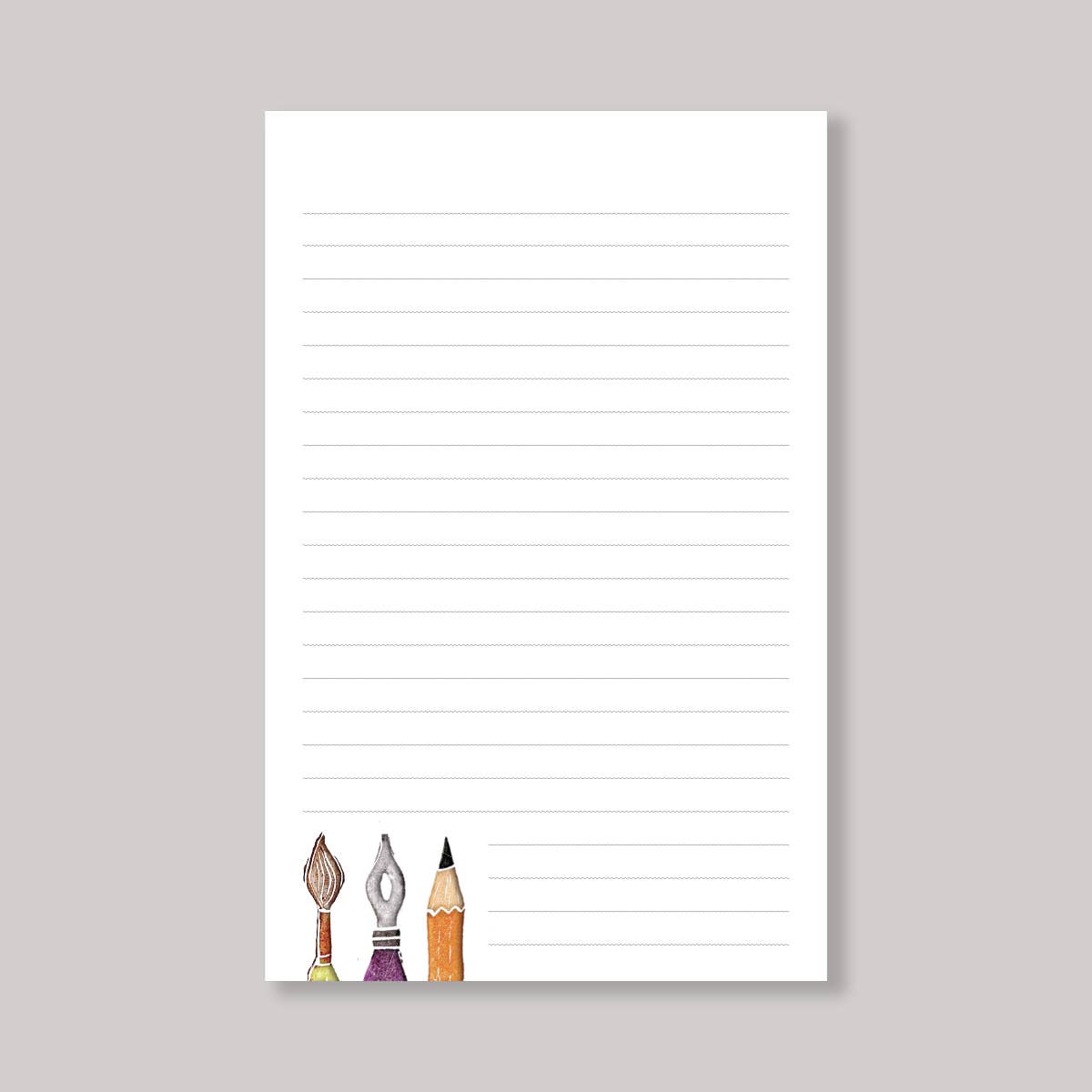 Originals Paper Art paper CARVED Art Tools | Notepad | 50 Lined Sheets