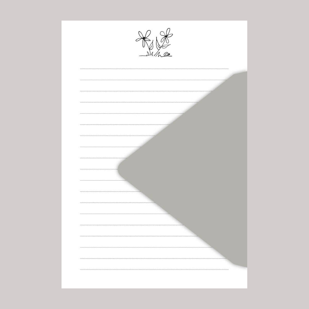 Originals Paper Art paper DOODLED Farm Flowers Duo Stationery | Set of 4
