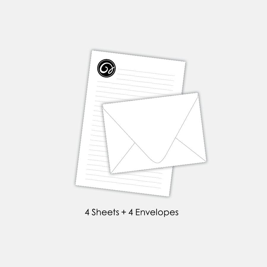 Originals Paper Art paper DOODLED Paper Airplane Stationery Set of 4