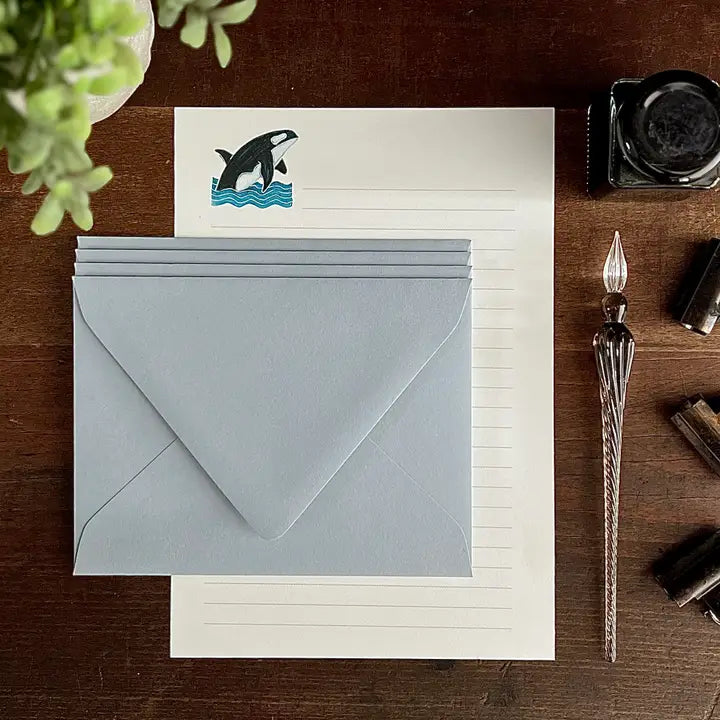 Originals Paper Art Paper Orca Whale Stationery | Set of 4