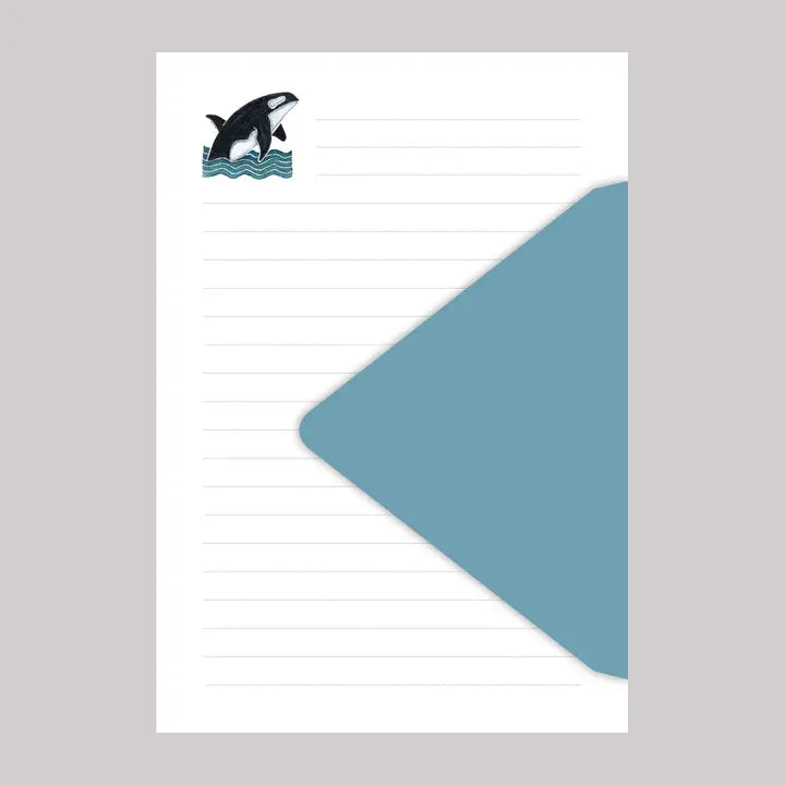 Originals Paper Art Paper Orca Whale Stationery | Set of 4