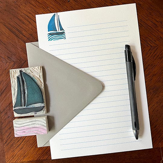 Originals Paper Art Stationery Set Sailboat Stationery Set