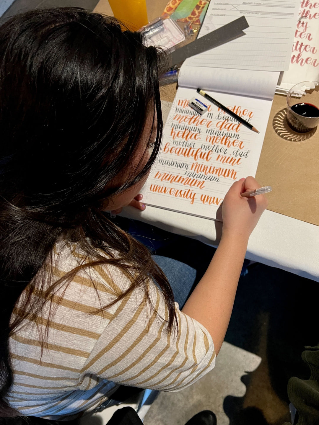Originals Paper Art Workshop Brush Lettering Three Week Course in Gig Harbor - September 16, 23, 30 from 10am-12:30pm