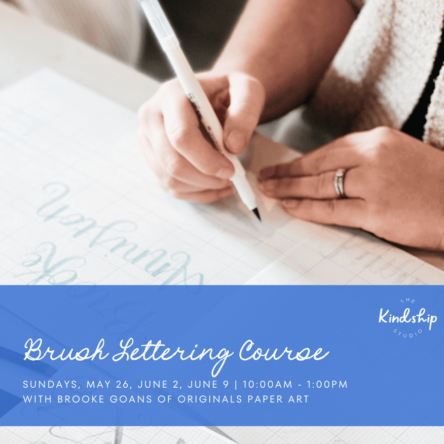 Originals Paper Art Workshop Brush Lettering Three Week Course - May/June 2024