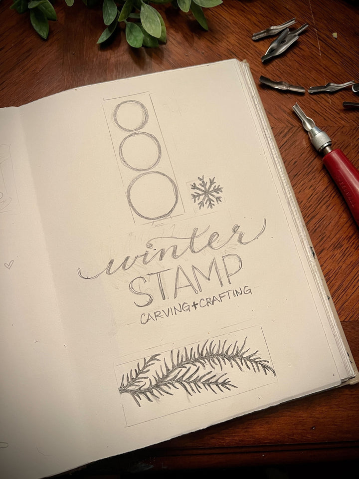 Originals Paper Art Workshop Winter Stamp Carving Workshop - Two Week Course