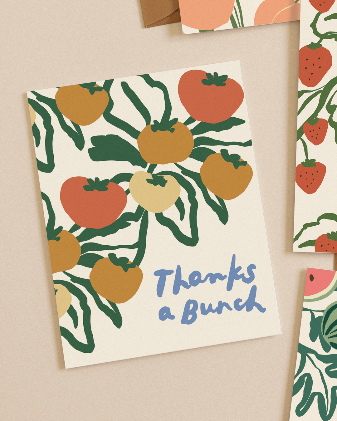 Our Heiday Cards Heirloom Thanks A Bunch Card