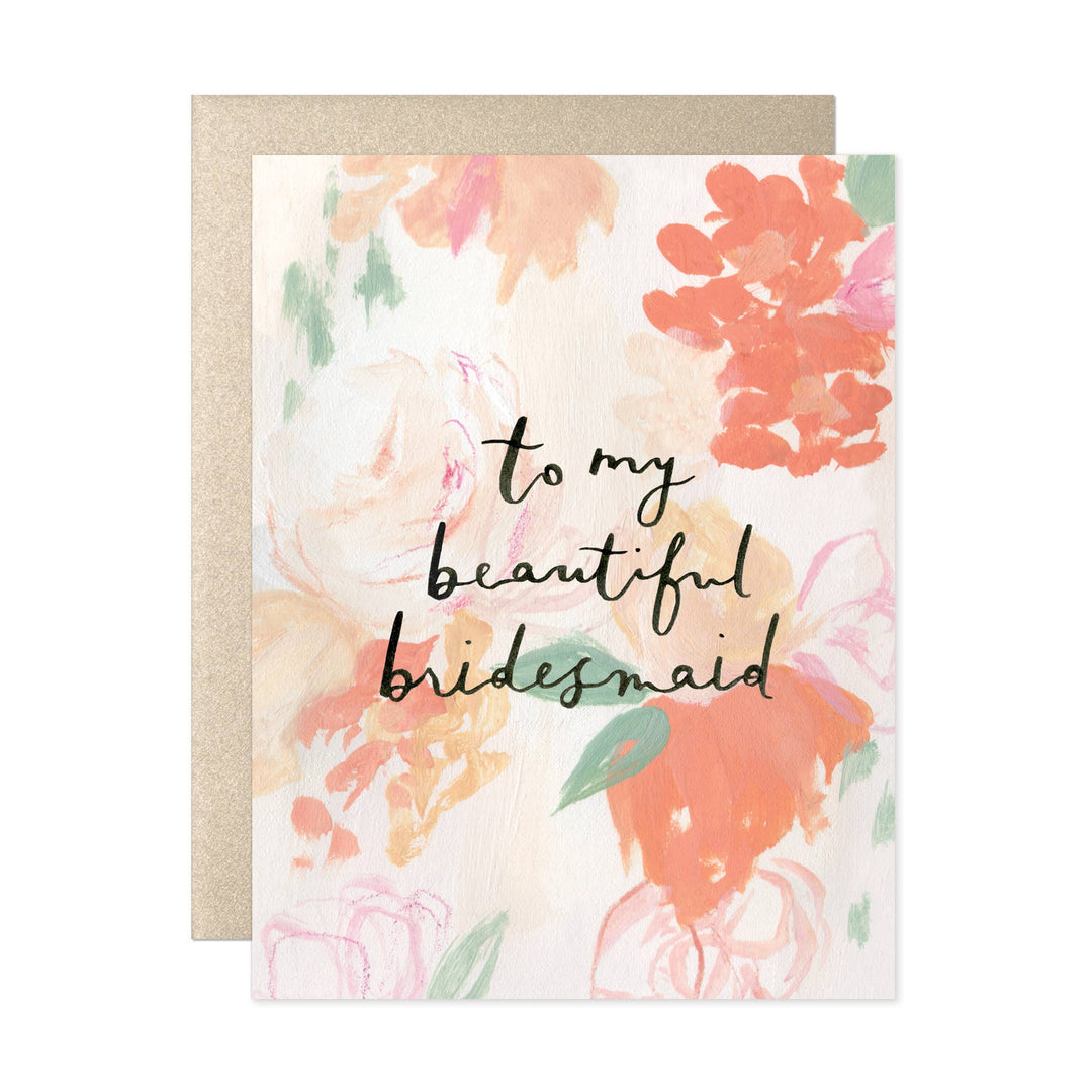 Our Heiday Cards To My Beautiful Bridesmaid Card