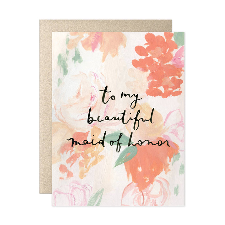 Our Heiday Cards To My Beautiful Maid of Honor Card