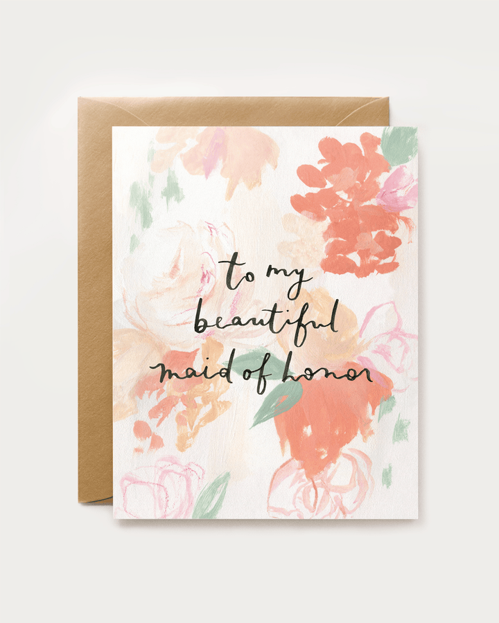 Our Heiday Cards To My Beautiful Maid of Honor Card