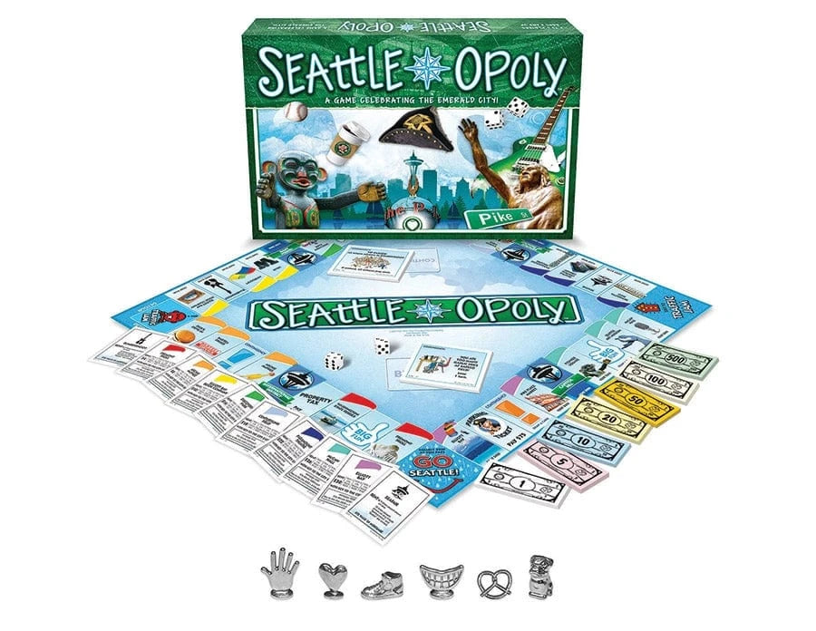 Outset Media Board Game Seattle-Opoly Board Game