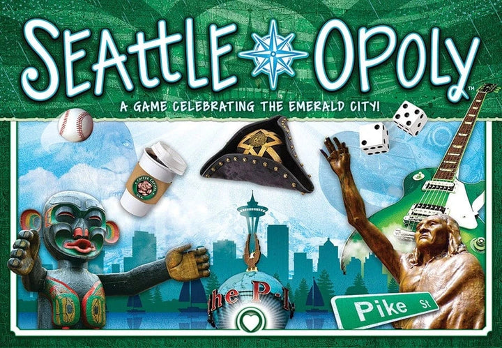 Outset Media Board Game Seattle-Opoly Board Game