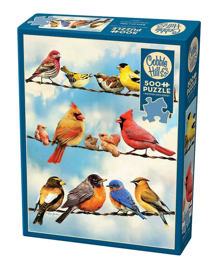 Outset Media Puzzle Birds on a Wire Puzzle - 500 Piece | Cobble Hill