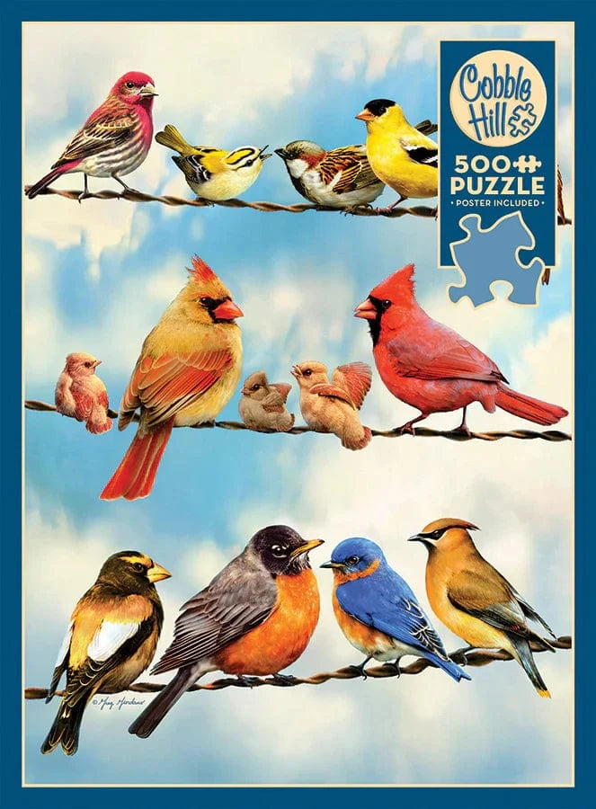 Outset Media Puzzle Birds on a Wire Puzzle - 500 Piece | Cobble Hill