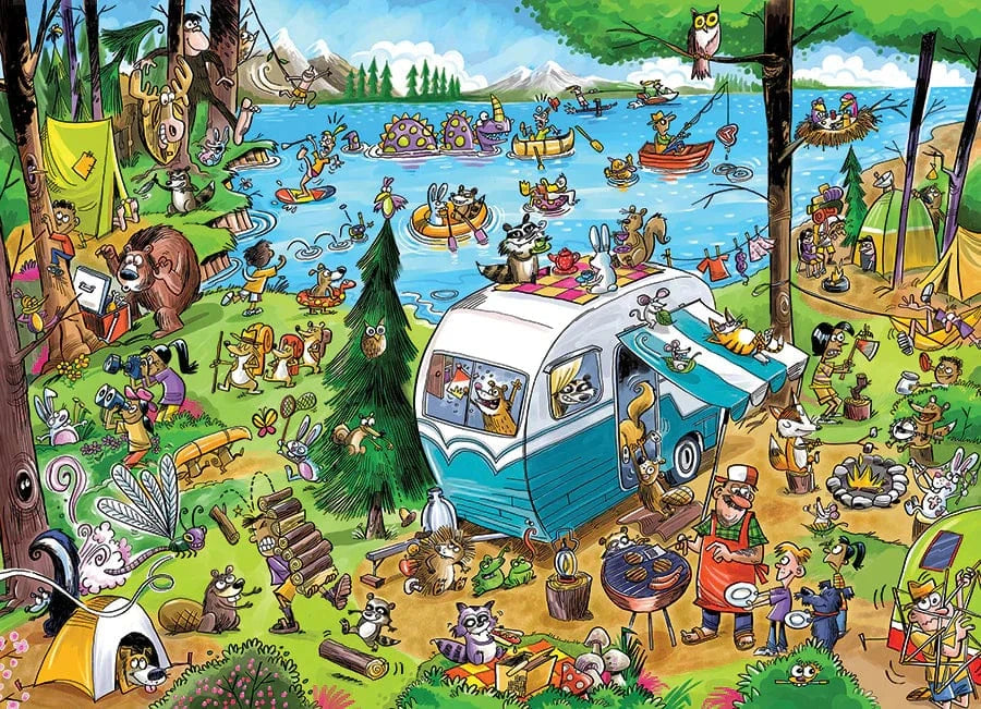 Outset Media Puzzle DoodleTown: Call of the Wild Puzzle - 1000 Piece | Cobble Hill