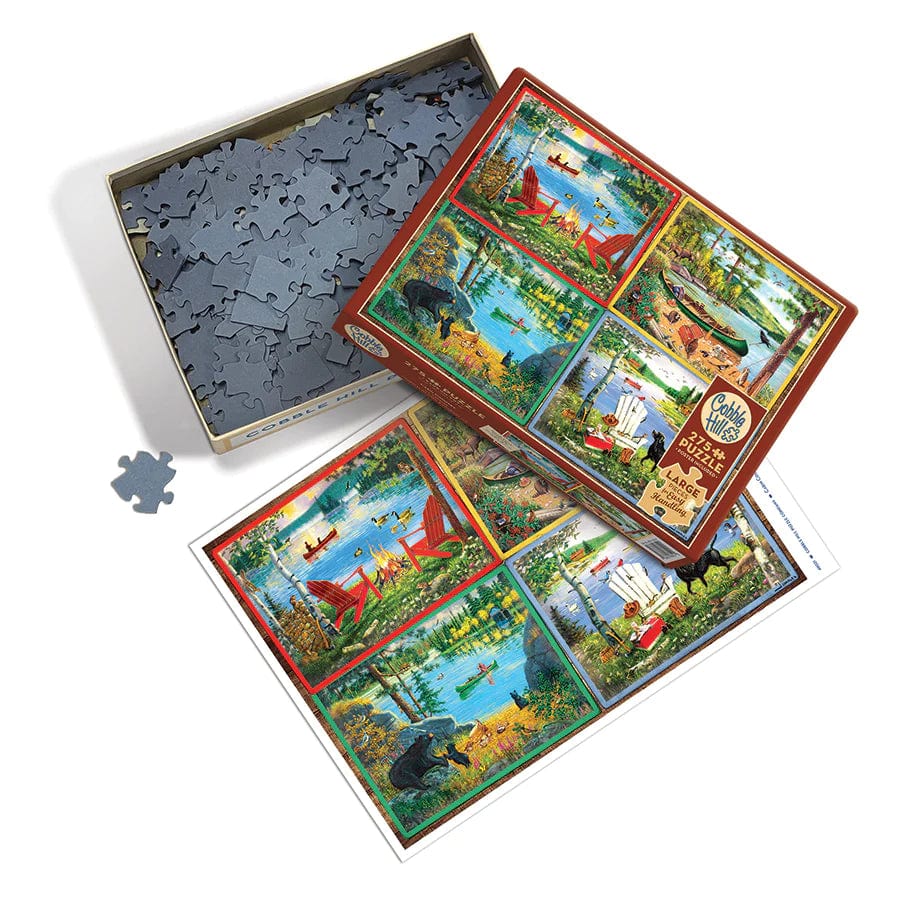 Outset Media Puzzles Cabin Country | Easy Handling 275 Piece