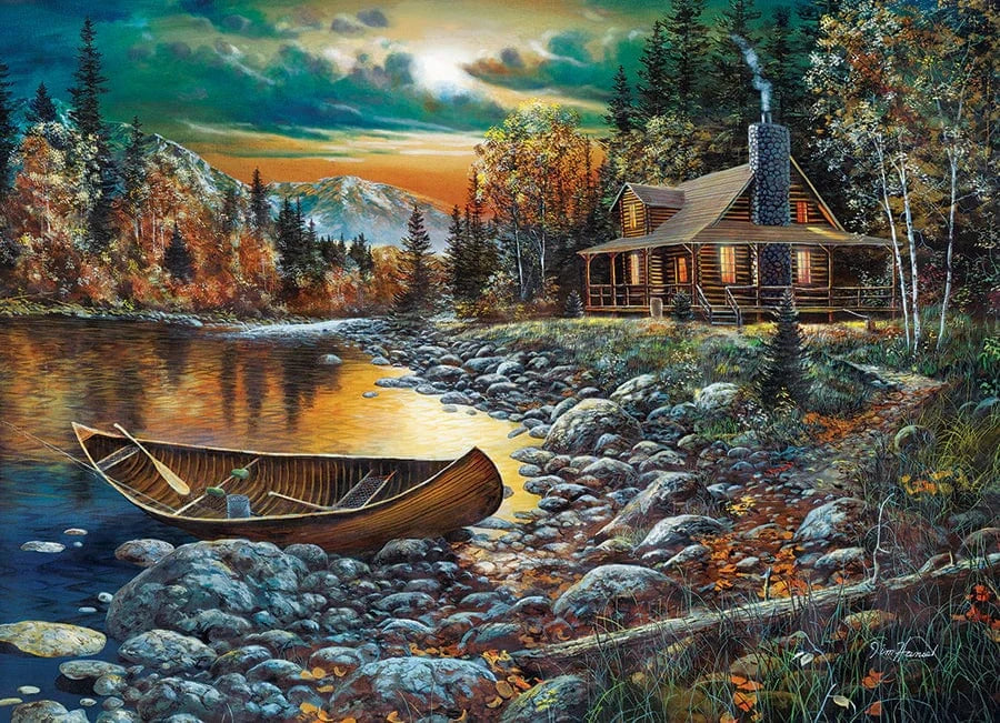 Outset Media Puzzles High Country Retreat Puzzle - 1000 Piece | Cobble Hill