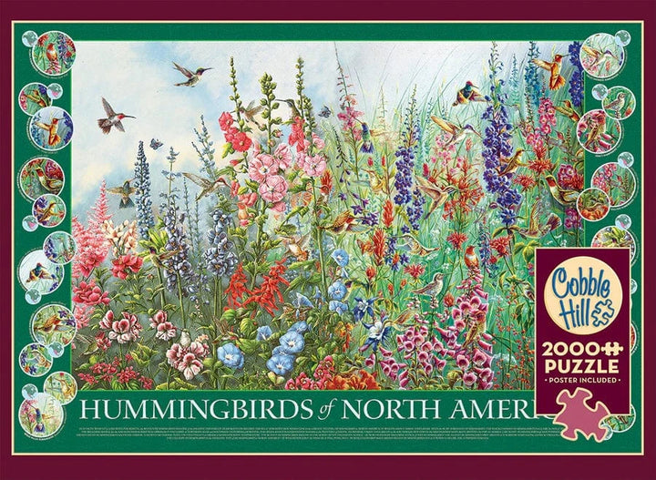 Outset Media Puzzles Hummingbirds of North America Puzzle - 2000 Piece | Cobble Hill