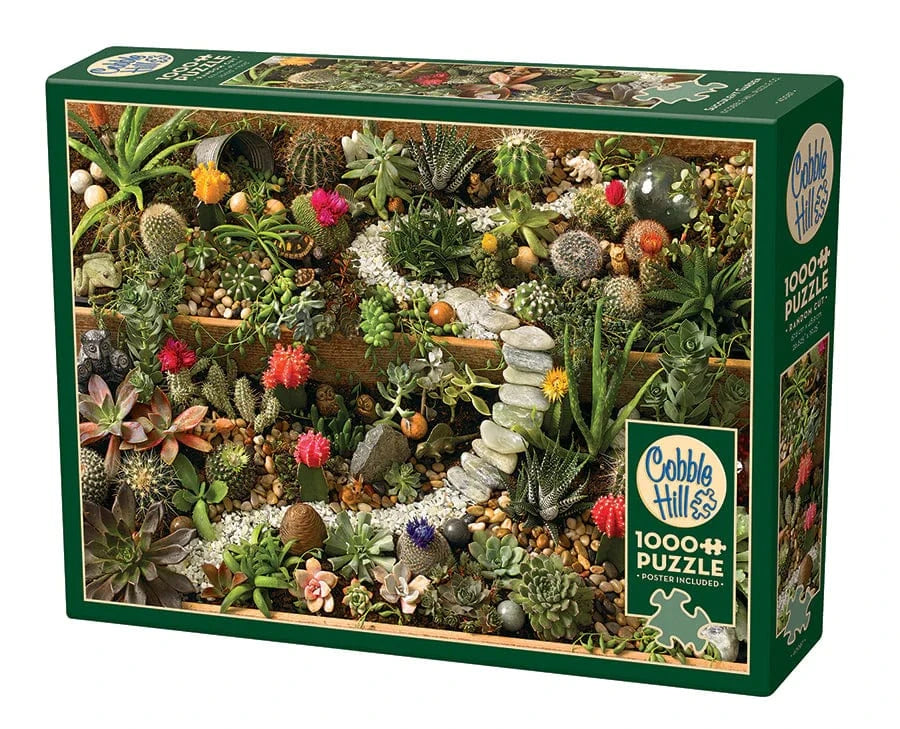 Outset Media Puzzles Succulent Garden Puzzle - 1000 Piece | Cobble Hill