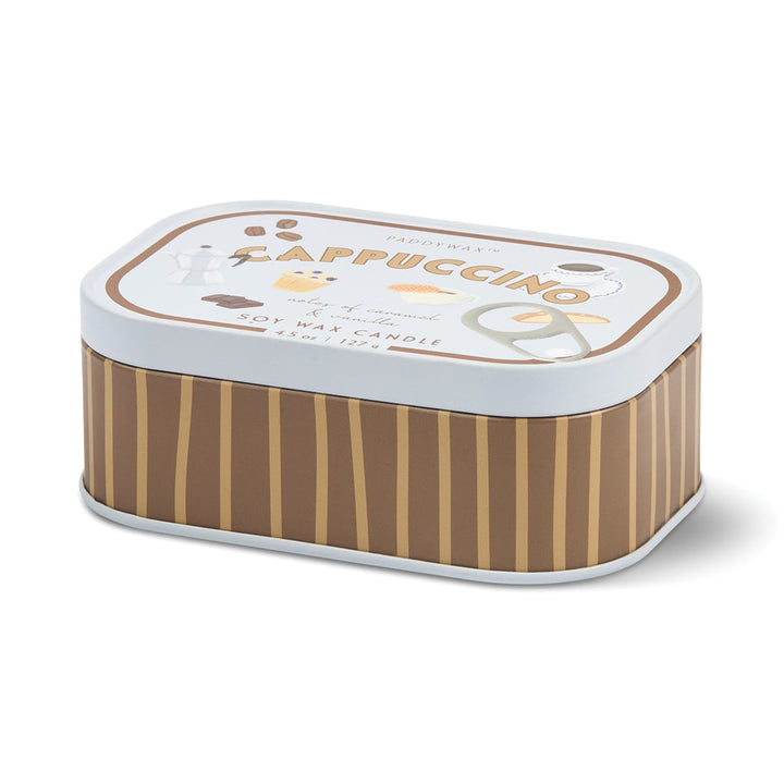 Paddywax Gifts Cappuccino - Bistro Tin 4.5 oz Candle