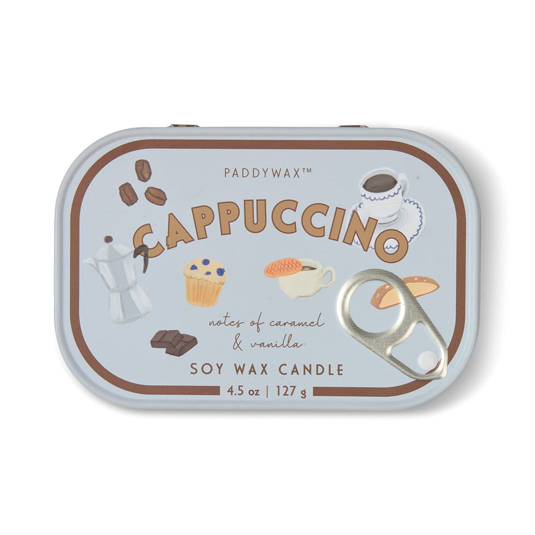 Paddywax Gifts Cappuccino - Bistro Tin 4.5 oz Candle