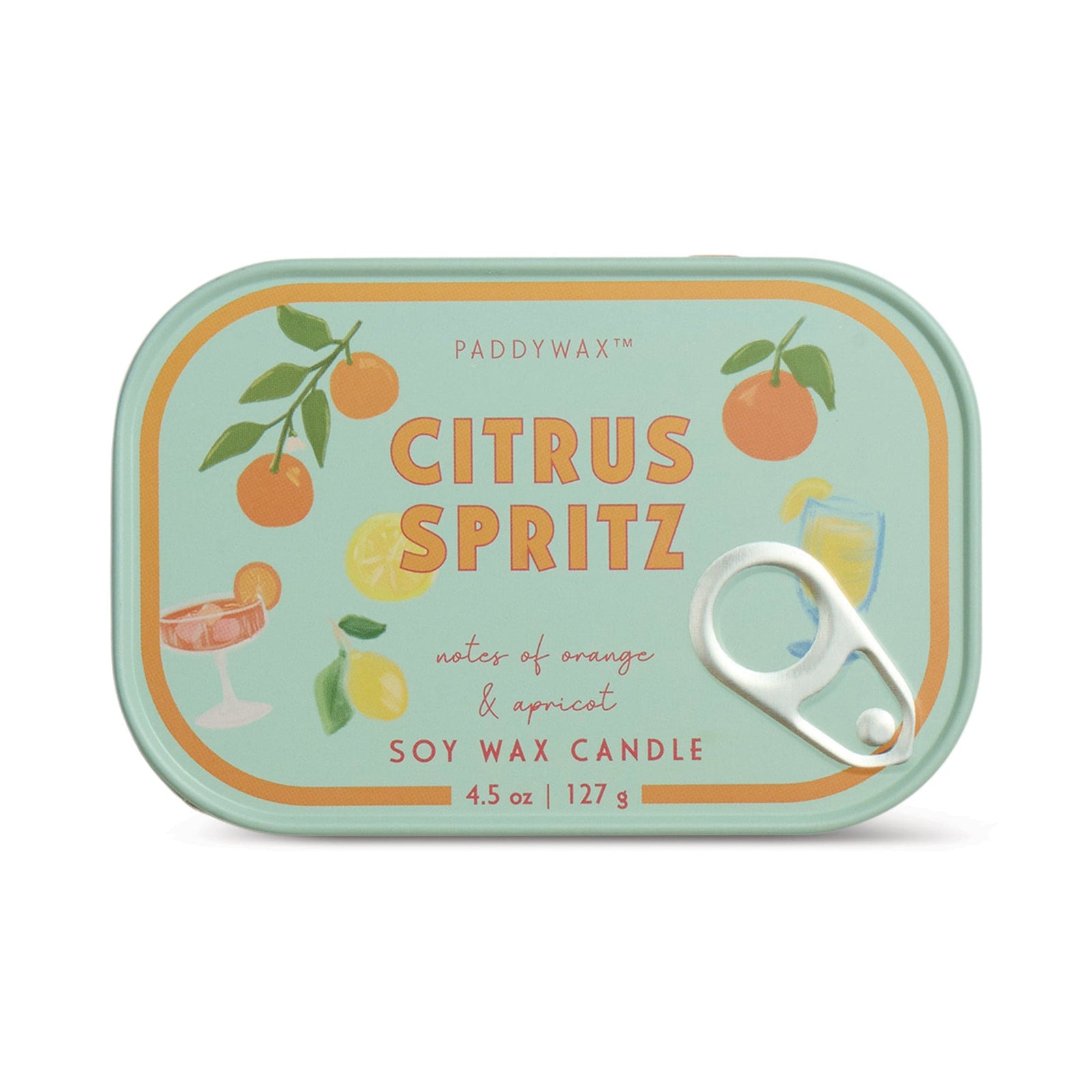 Paddywax Gifts Citrus Spritz - Bistro Tin 4.5 oz Candle