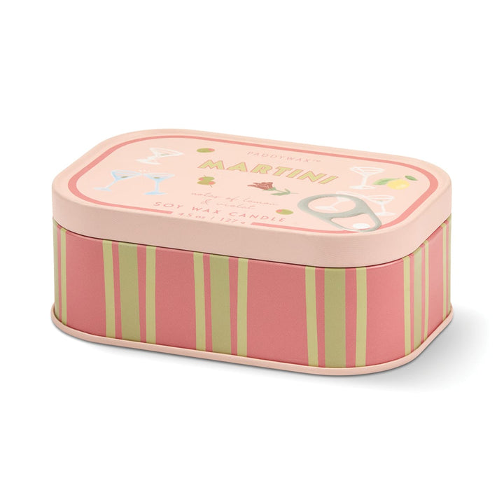 Paddywax Gifts Martini - Bistro Tin 4.5 oz Candle